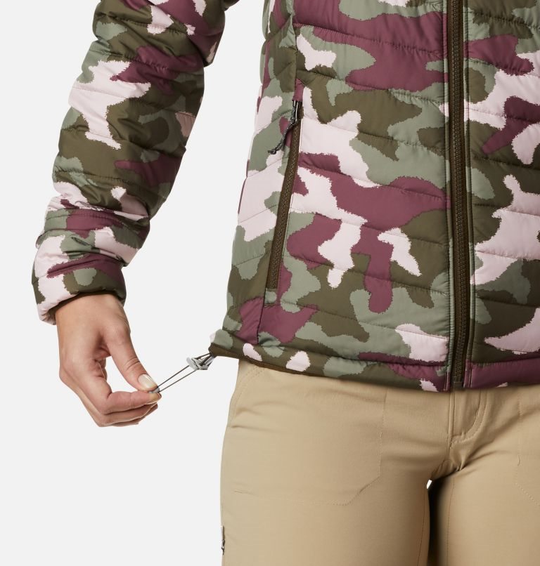 Women's Columbia Powder Lite Hooded Jackets Camo | CA-RA0L6