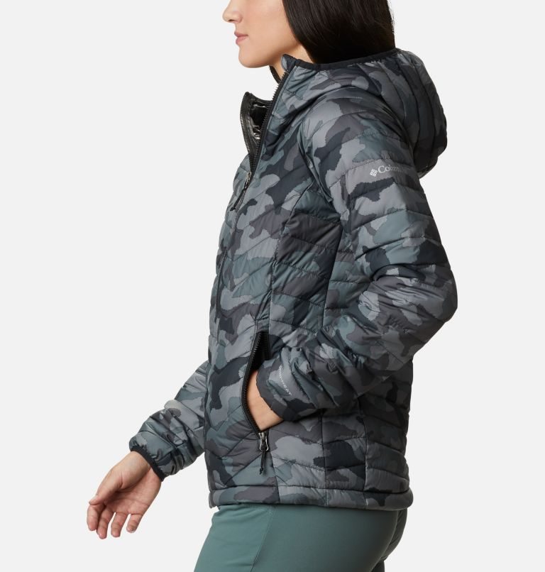 Women's Columbia Powder Lite Hooded Jackets Camo | CA-W108A