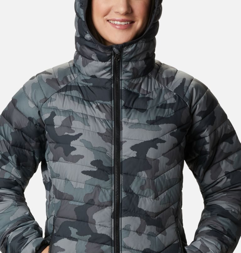 Women's Columbia Powder Lite Hooded Jackets Camo | CA-W108A