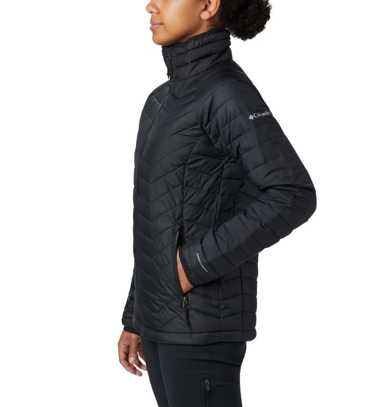 Women's Columbia Powder Lite Jackets Black | CA-T0C4L