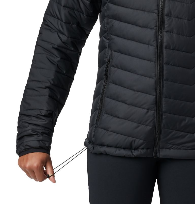 Women's Columbia Powder Lite Jackets Black | CA-T0C4L