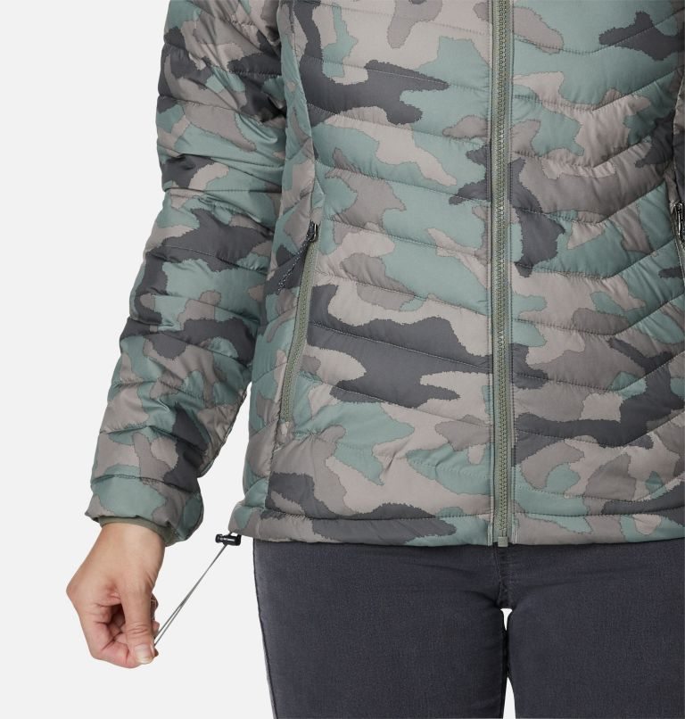 Women's Columbia Powder Lite Jackets Camo | CA-A310L