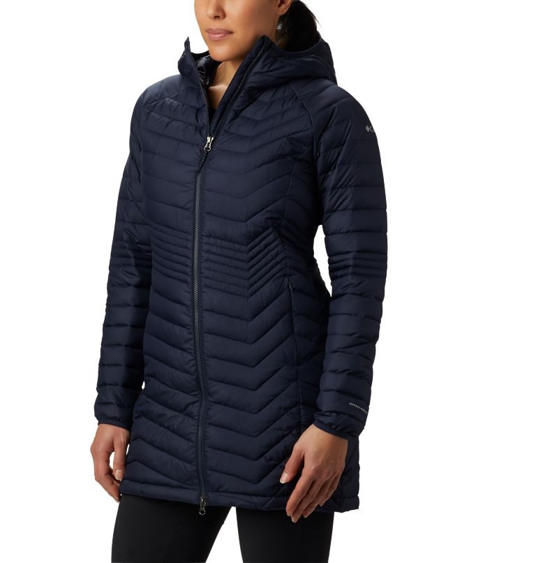 Women\'s Columbia Powder Lite Mid Jackets Navy | CA-A48C6