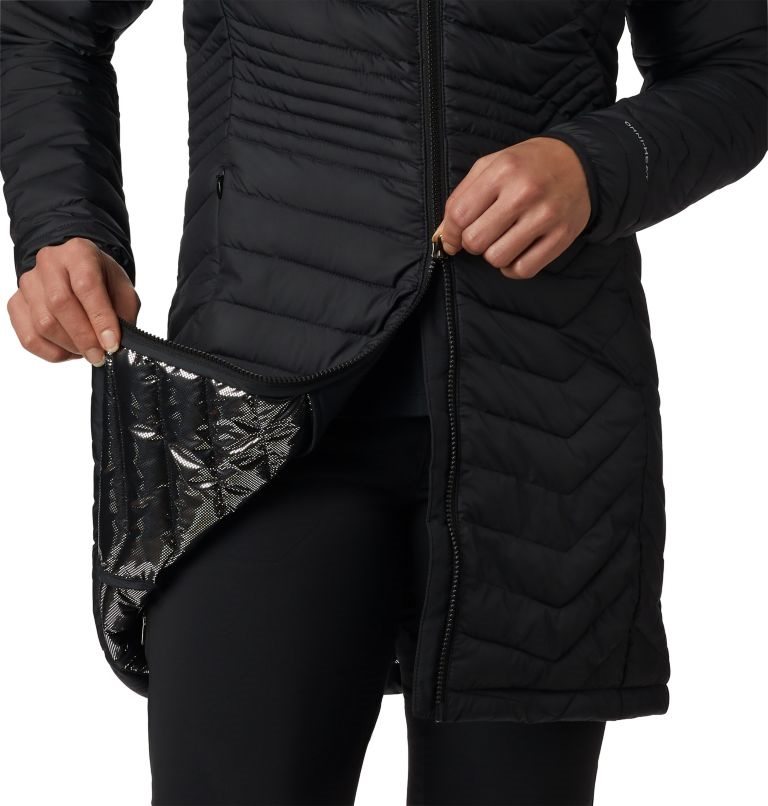 Women's Columbia Powder Lite Mid Jackets Black | CA-N801C