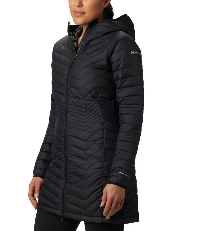 Women\'s Columbia Powder Lite Mid Jackets Black | CA-N801C