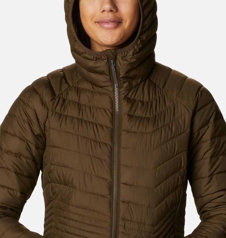 Women's Columbia Powder Lite Mid Jackets Chocolate | CA-V01A6