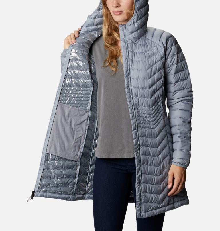 Women's Columbia Powder Lite Mid Jackets Grey | CA-V43CA