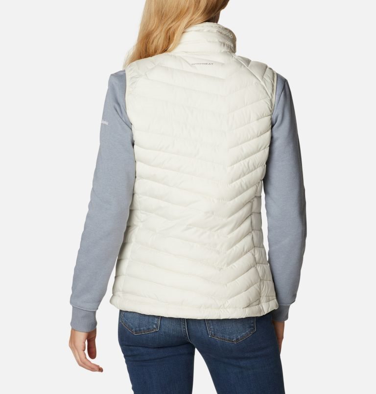 Women's Columbia Powder Lite Vest Cream | CA-A6145