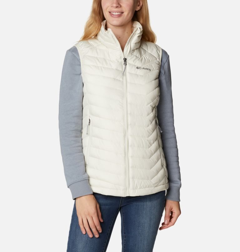 Women\'s Columbia Powder Lite Vest Cream | CA-A6145