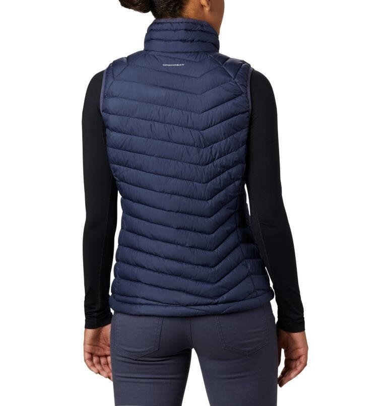 Women's Columbia Powder Lite Vest Navy | CA-GC310