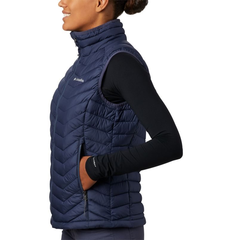 Women's Columbia Powder Lite Vest Navy | CA-GC310