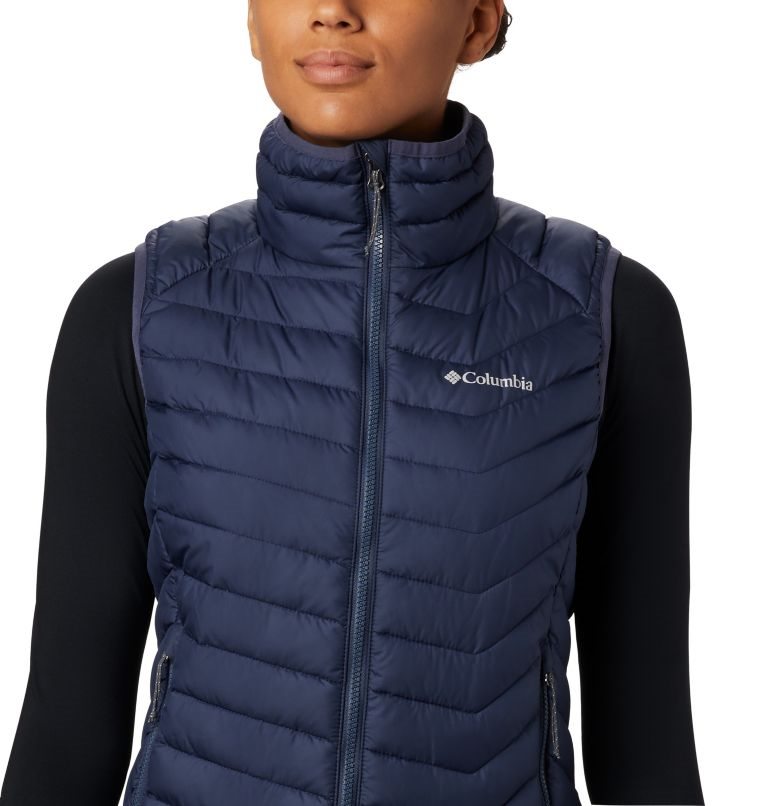 Women's Columbia Powder Lite Vest Navy | CA-GC310