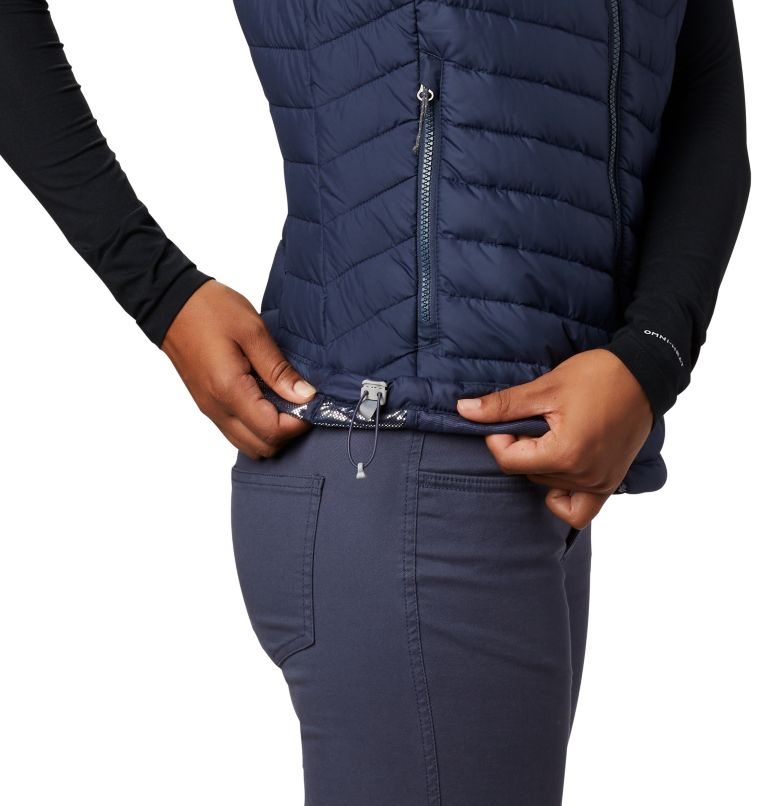 Women's Columbia Powder Lite Vest Navy | CA-GC310