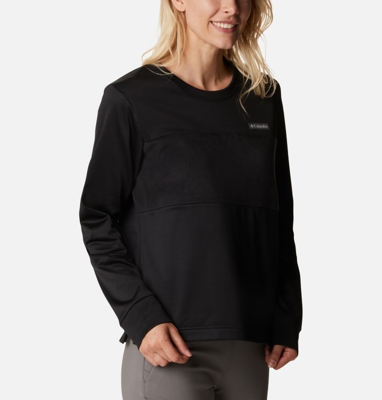 Women's Columbia River Fleece Sweatshirts Black | CA-G34LC