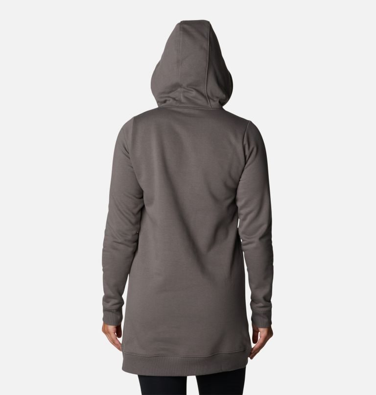 Women's Columbia Rush Valley Long Hoodie Dark Grey | CA-O358L