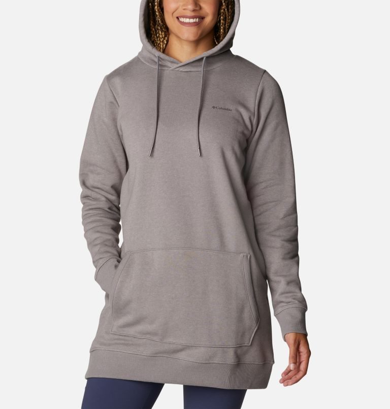 Women's Columbia Rush Valley Long Hoodie Grey | CA-O8350