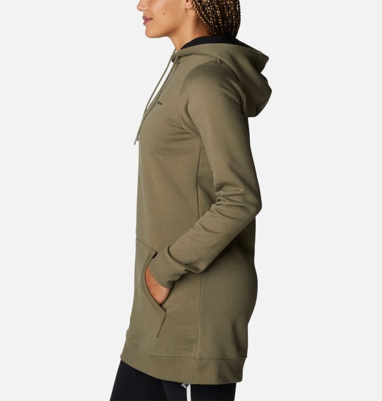 Women's Columbia Rush Valley Long Hoodie Olive | CA-QL465