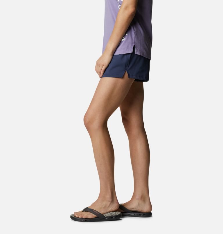 Women's Columbia Sandy Creek Stretch Shorts Navy | CA-M3C60