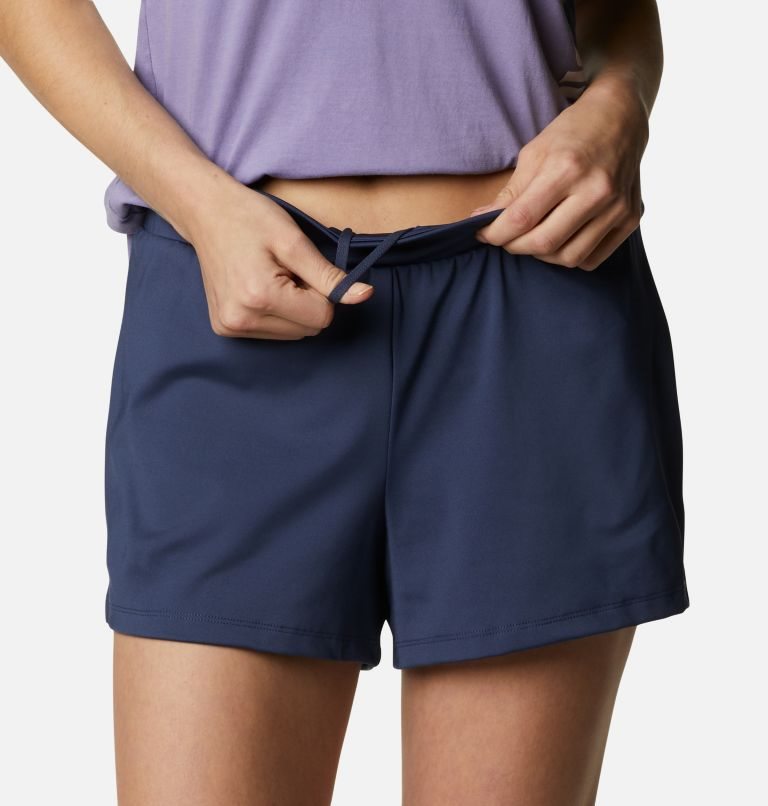 Women's Columbia Sandy Creek Stretch Shorts Navy | CA-M3C60