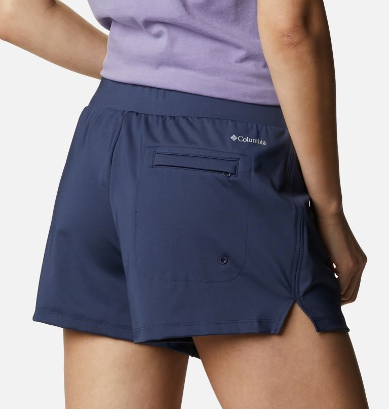 Women's Columbia Sandy Creek Stretch Shorts Navy | CA-M3C60