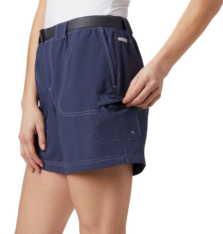 Women's Columbia Sandy River Cargo Shorts Navy | CA-FLC60