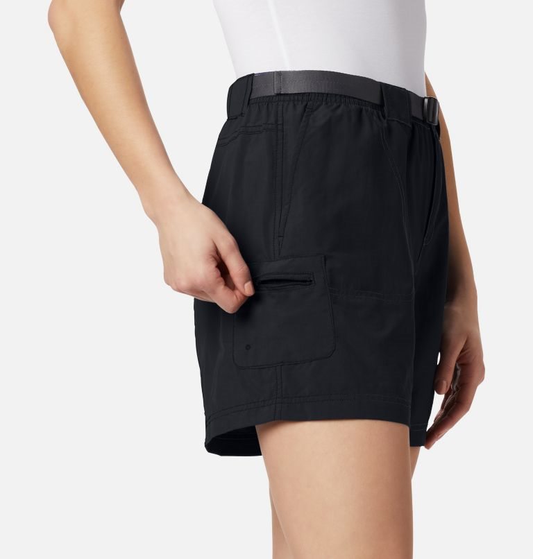 Women's Columbia Sandy River Cargo Shorts Black | CA-I80L1