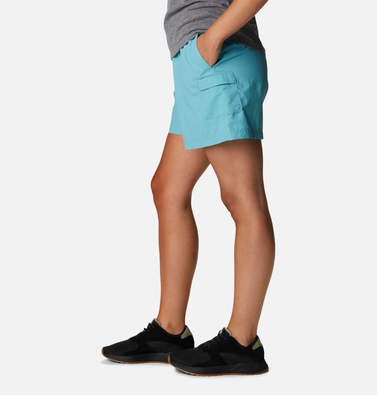 Women's Columbia Sandy River Cargo Shorts Turquoise | CA-KC83A