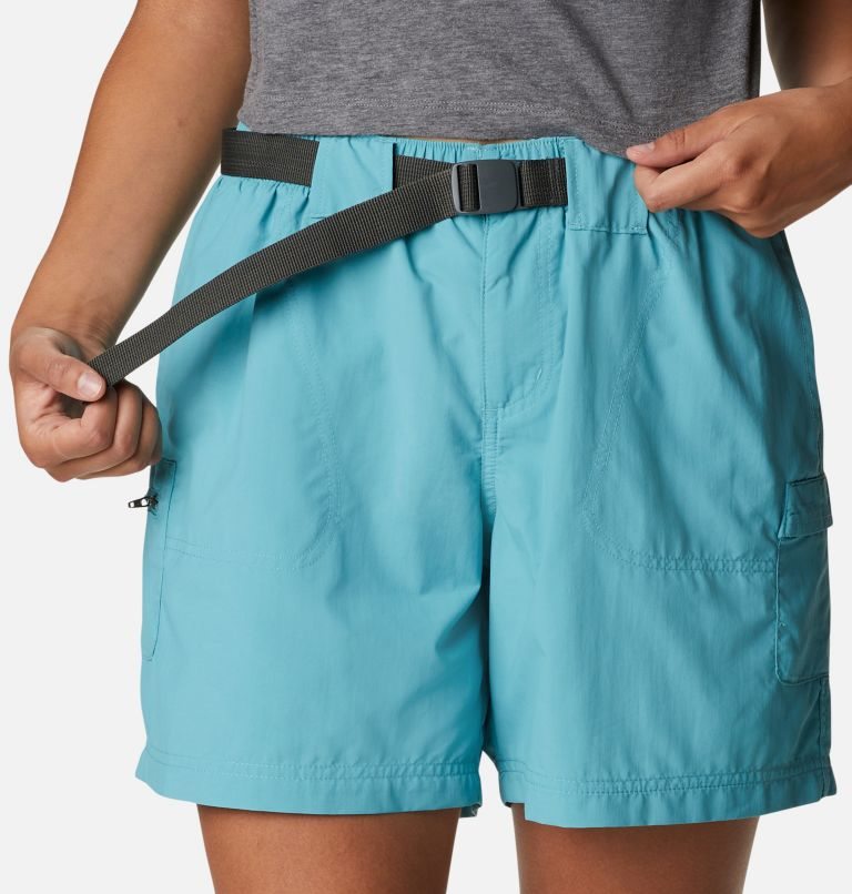 Women's Columbia Sandy River Cargo Shorts Turquoise | CA-KC83A