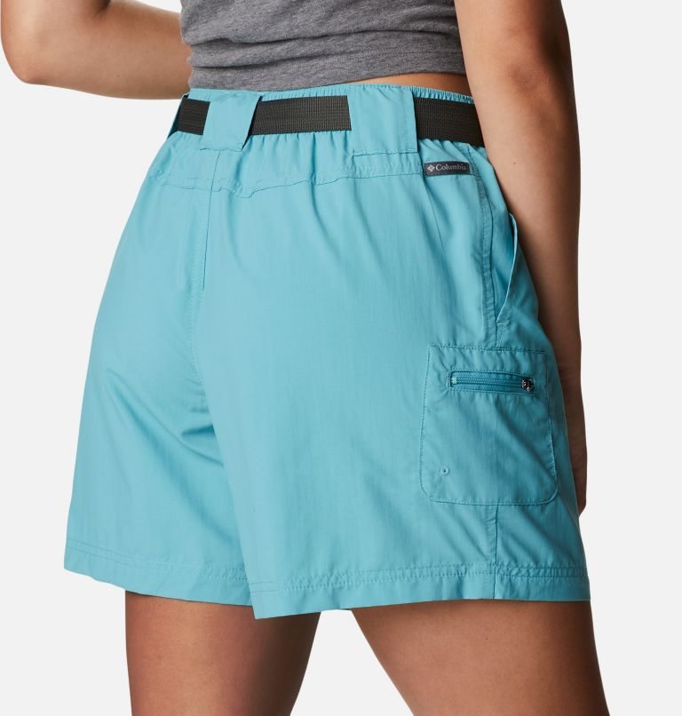 Women's Columbia Sandy River Cargo Shorts Turquoise | CA-KC83A