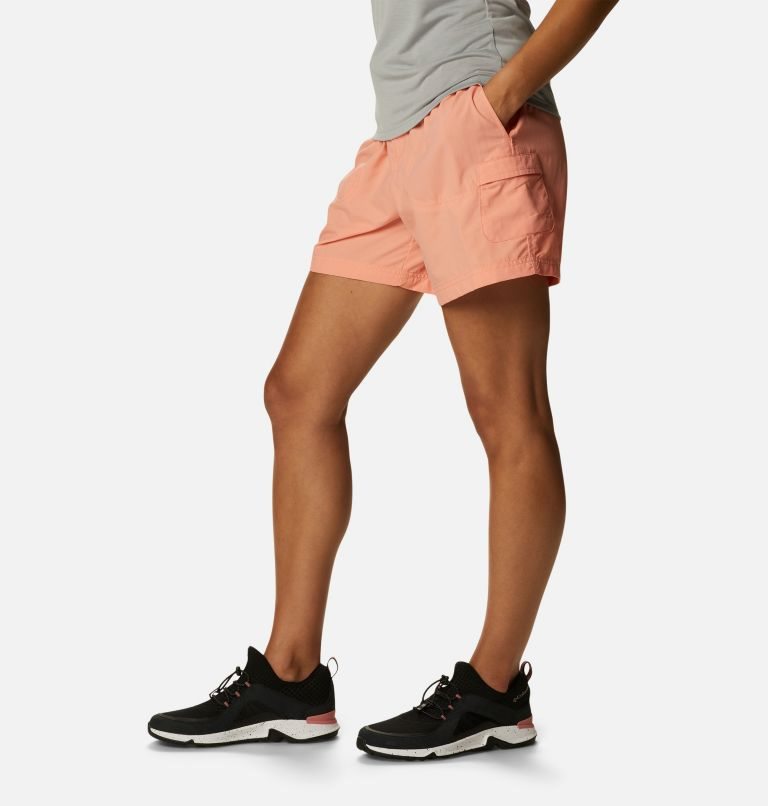 Women's Columbia Sandy River Cargo Shorts Coral | CA-V3LC0