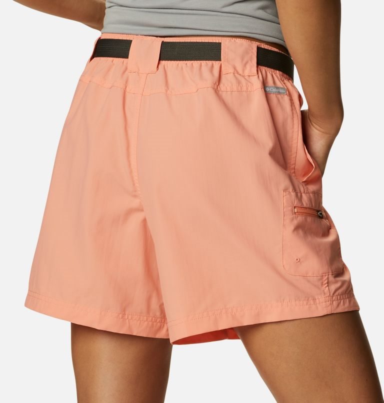 Women's Columbia Sandy River Cargo Shorts Coral | CA-V3LC0