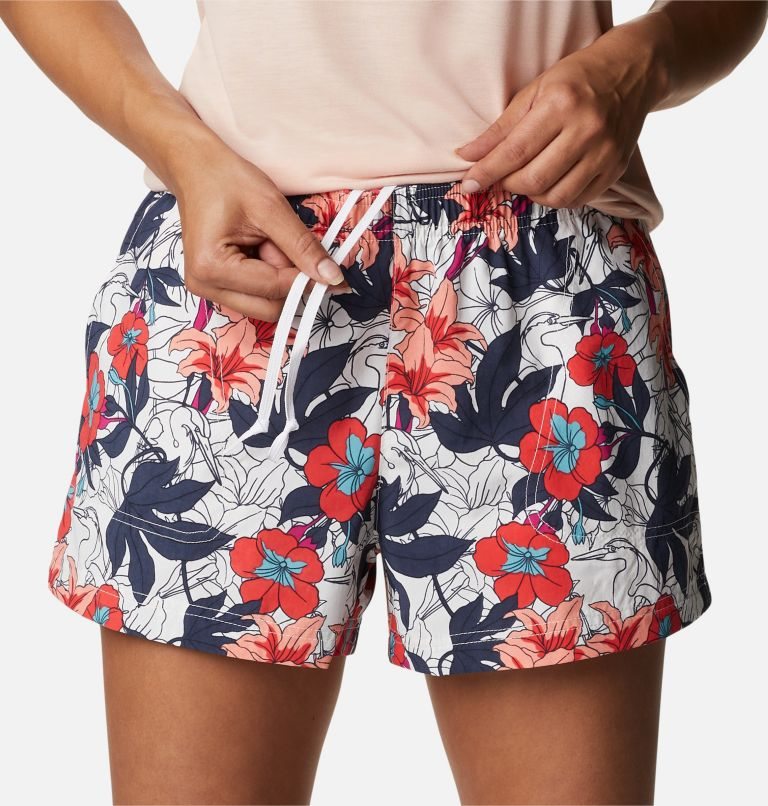 Women's Columbia Sandy River II Printed Shorts Flower | CA-D0A4L