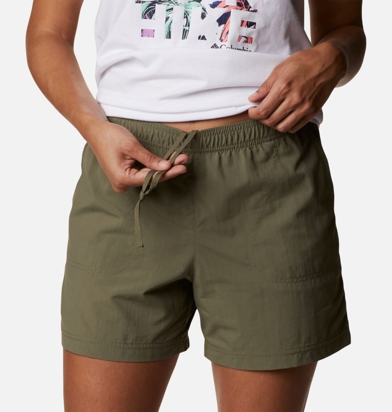 Women's Columbia Sandy River Shorts Olive | CA-K4C6A