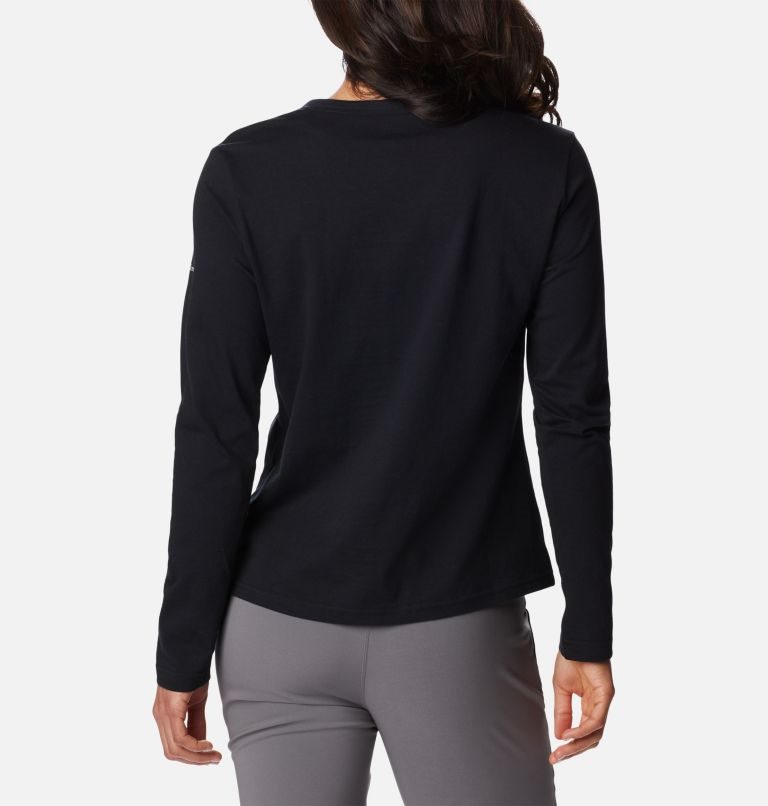 Women's Columbia Sapphire Point Long Sleeve Sweatshirts Black | CA-B681C