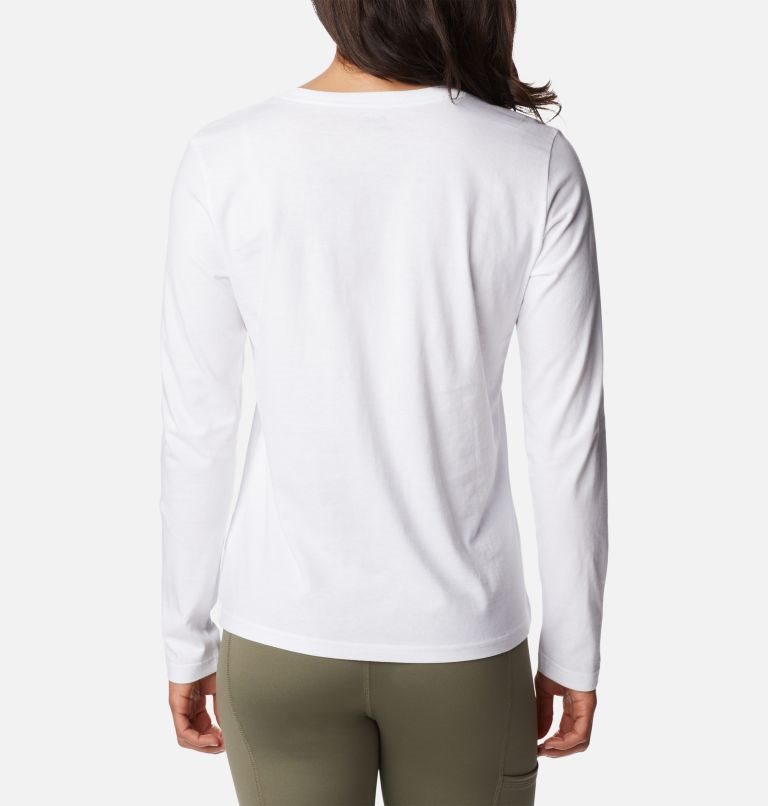 Women's Columbia Sapphire Point Long Sleeve Sweatshirts White | CA-ELC08