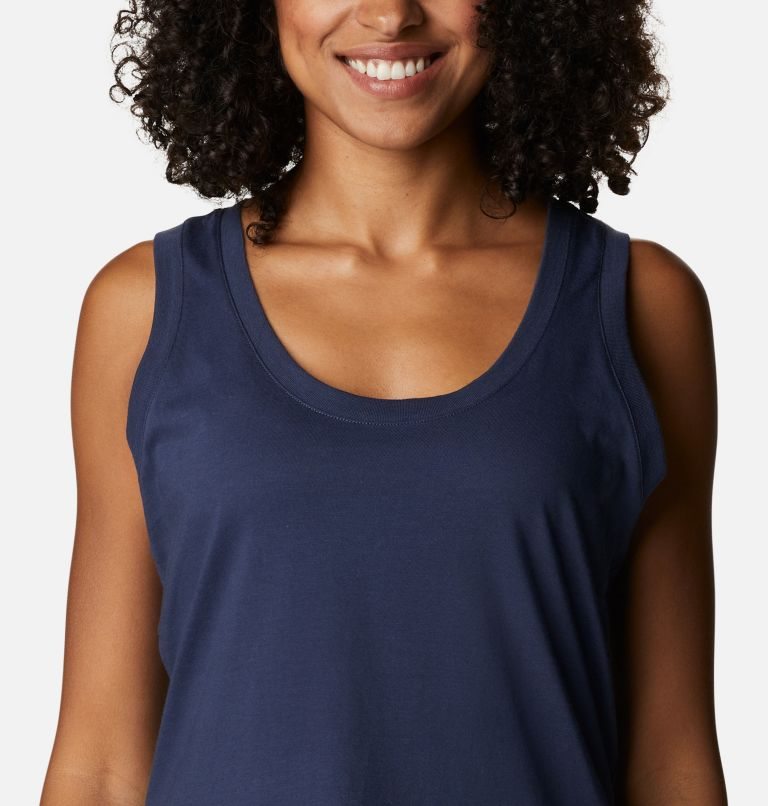 Women's Columbia Sapphire Point Tanks Navy | CA-M60AC