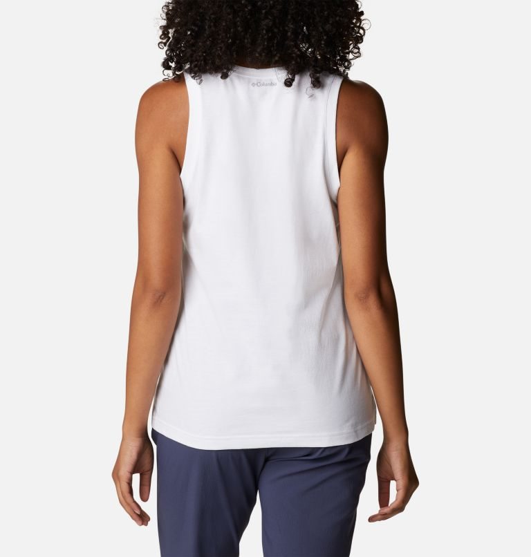 Women's Columbia Sapphire Point Tanks White | CA-F5014