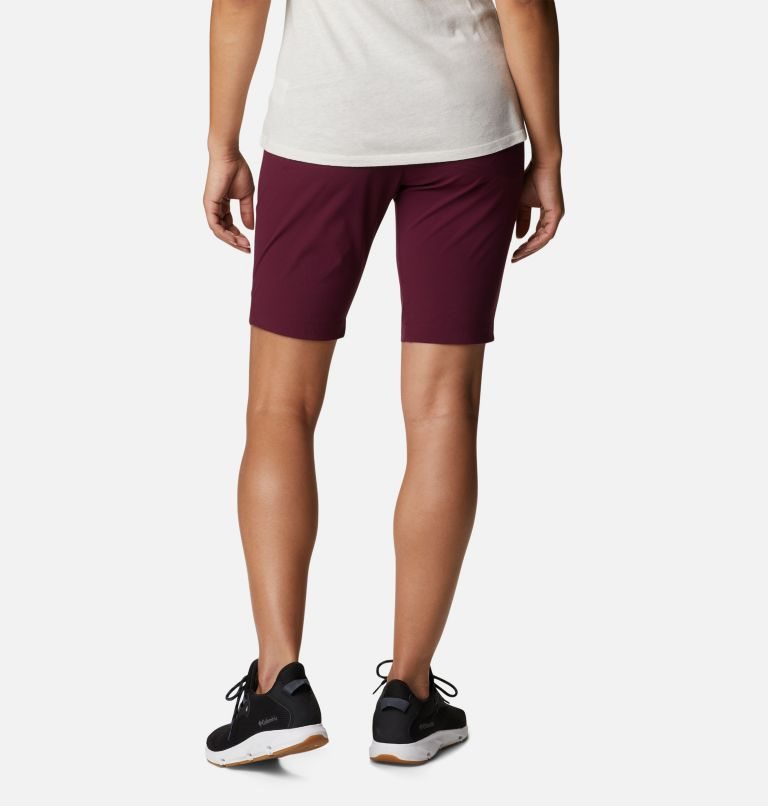 Women's Columbia Saturday Trail Long Shorts Burgundy | CA-K6L3C