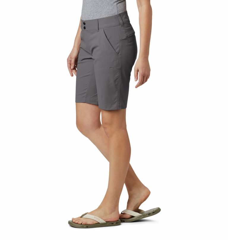 Women's Columbia Saturday Trail Long Shorts Grey | CA-OC64L