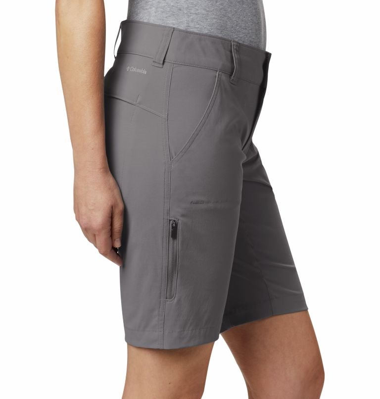 Women's Columbia Saturday Trail Long Shorts Grey | CA-OC64L