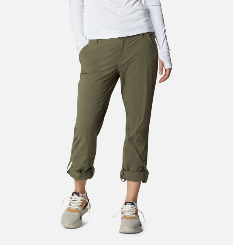 Women's Columbia Saturday Trail Stretch Pants Olive | CA-J58C3