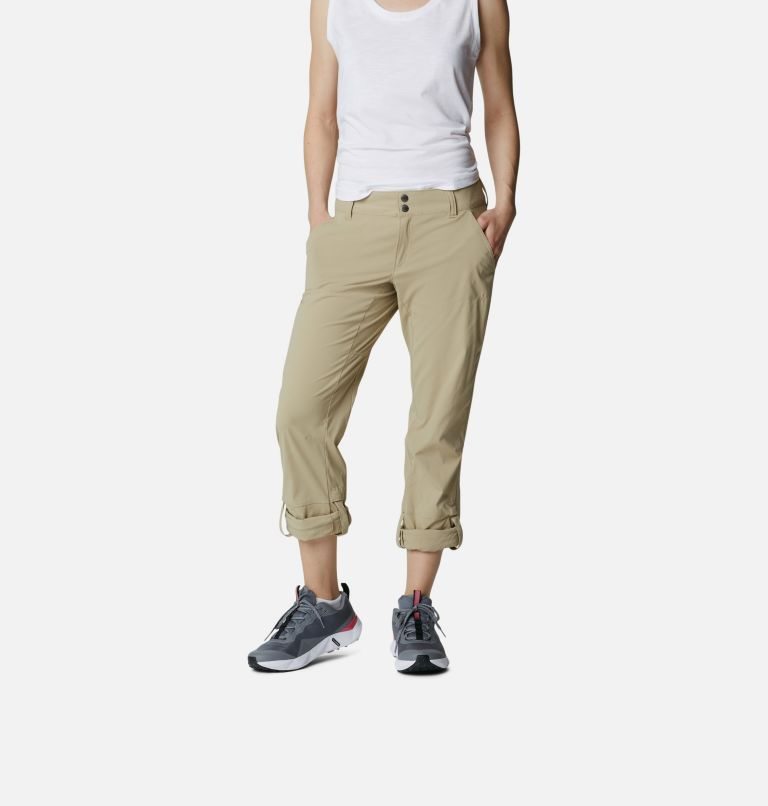 Women's Columbia Saturday Trail Stretch Pants Khaki | CA-S315A