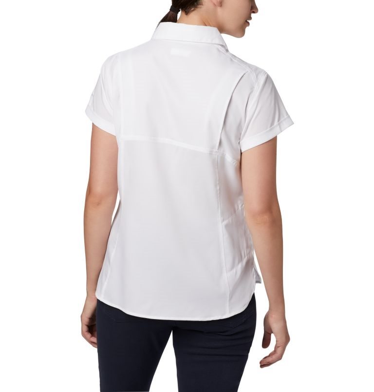 Women's Columbia Silver Ridge Lite Short Sleeve Shirts White | CA-R3051