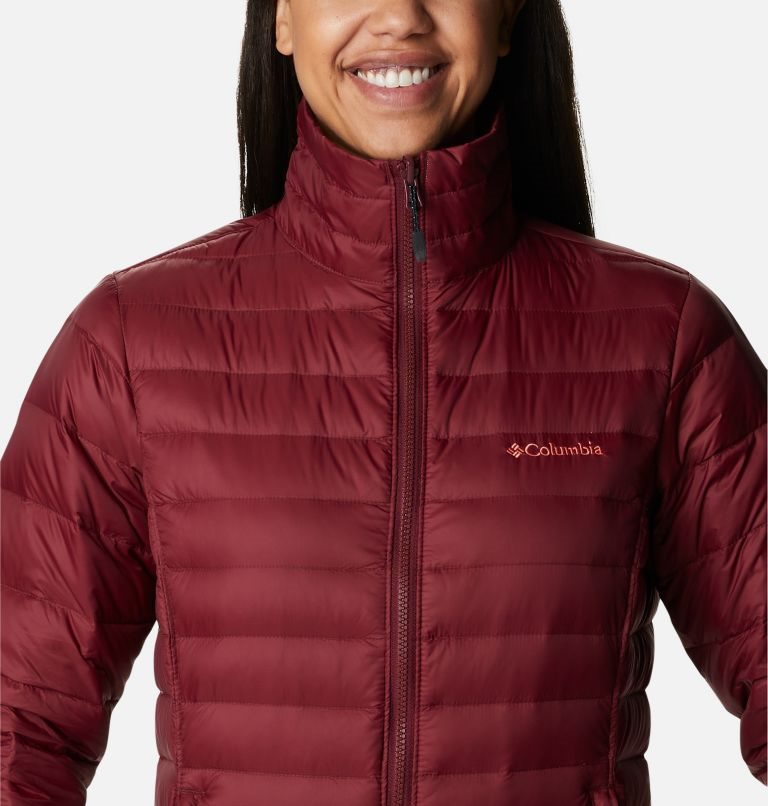 Women's Columbia Sister Brook Down Jackets Red | CA-L63A4