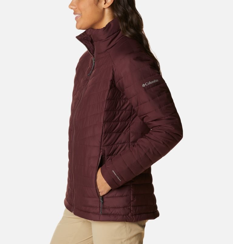 Women's Columbia Slope Edge Jackets Burgundy | CA-Q0A58