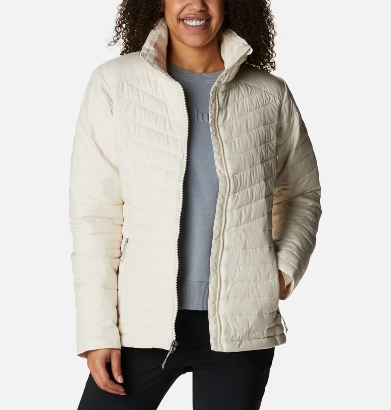 Women's Columbia Slope Edge Jackets Cream | CA-A186L