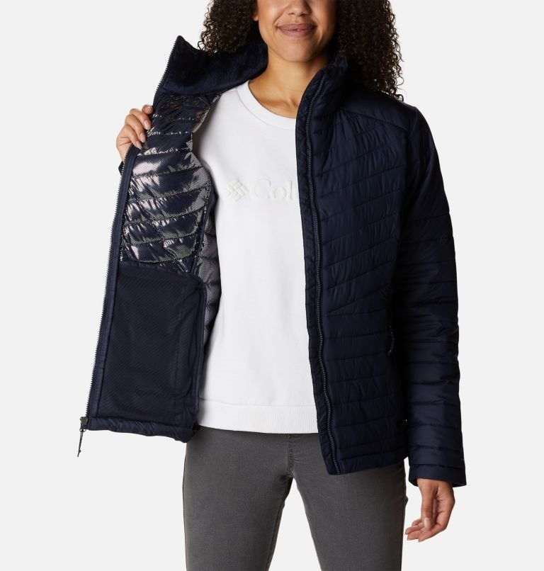 Women's Columbia Slope Edge Jackets Navy | CA-M41L6