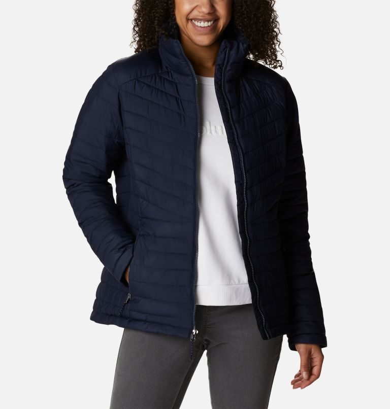 Women's Columbia Slope Edge Jackets Navy | CA-M41L6