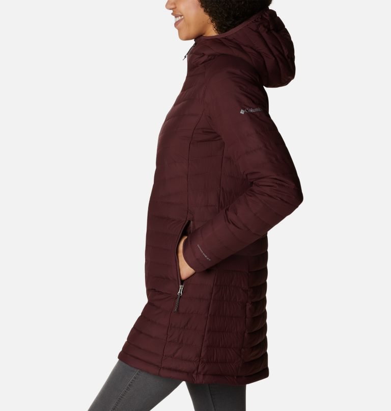 Women's Columbia Slope Edge Mid Jackets Burgundy | CA-E5L36