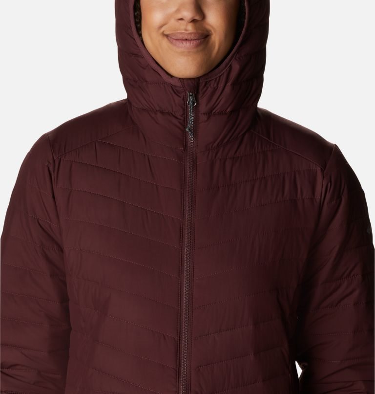 Women's Columbia Slope Edge Mid Jackets Burgundy | CA-E5L36